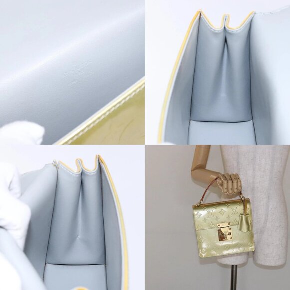 LOUIS VUITTON Monogram Vernis Spring Street Hand Bag Gris M91029 LV Auth 140998 - Picture 15 of 15